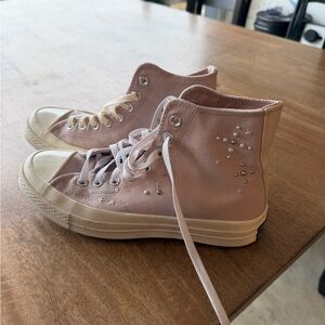 Converse Light Pink High-Top Sneakers